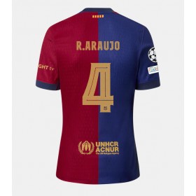 Pánské fotbalový oblečení Barcelona Ronald Araujo #4 Domácí košile 2024-25 Krátkým Rukávem